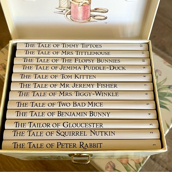 THE WORLD OF PETER RABBIT by Beatrix Potter 1987 1-12 Hard Cover Books Box Set - Picture 2 of 16
